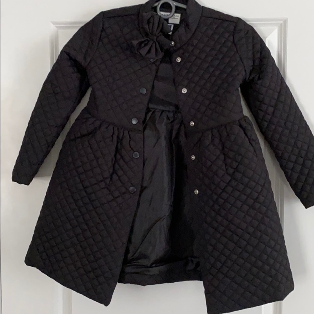 Janie and Jack Black Quilted Jacket